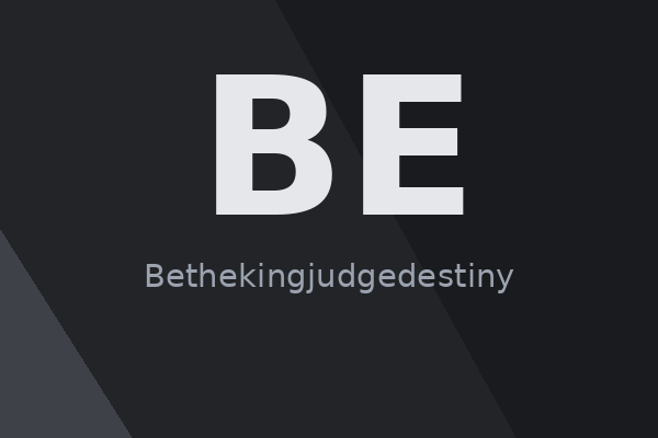 Cover Bethekingjudgedestiny