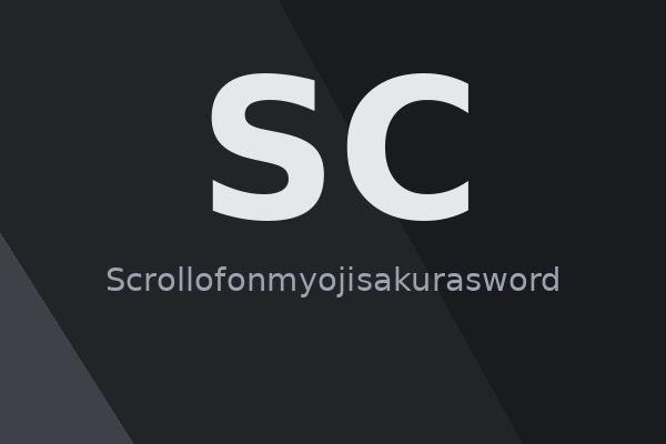 Cover Scrollofonmyojisakurasword